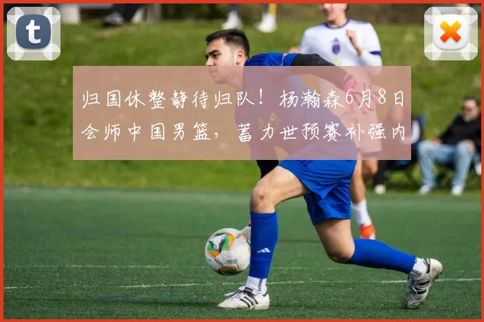 归国休整静待归队!杨瀚森6月8日会师中国男篮,蓄力世预赛补强内线短板_赛场_郭士强_重点